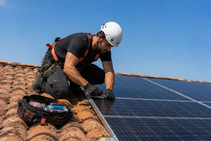 Maintenance et monitoring de panneaux solaires à la Forêt-sur-Sèvre