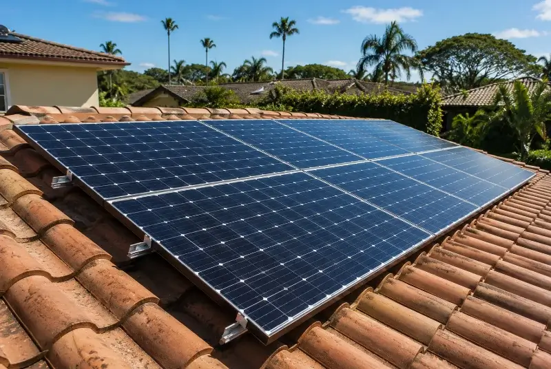 Installation de panneaux solaires à la Forêt-sur-Sèvre